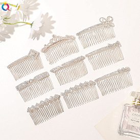 Sparkling Rhinestone Hair Comb for Women - Perfect for Stylish Bangs and Updos (A66)