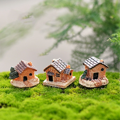 Миниатюрные украшения из фигурок домика из смолы, микропейзаж, украшения кукольного домика