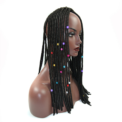 Aluminum Dreadlocks Beads Hair Decoration, Hair Coil Cuffs