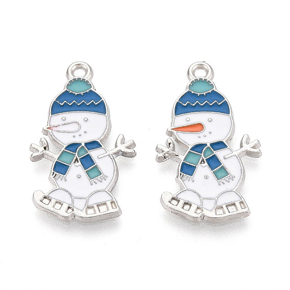 Рождественская подставка, гальваническое покрытие, сплав, эмаль, подвески в виде снеговиков, без кадмия, без никеля и без свинца, платина