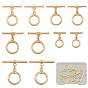 10шт. 5 стили латунные застежки-тоглы, с прыжковых колец, кольцо