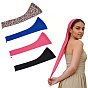 4 pièces 4 couleurs ensemble de bonnets de perruque en polyester, ensemble de bonnets de perruque en filet élastique