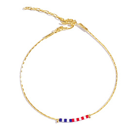 День независимости стеклянный бисер браслет для женщин