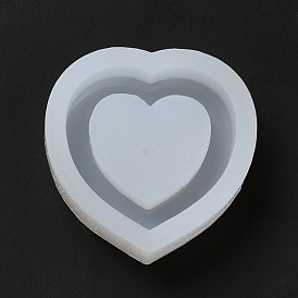 DIY Quicksand Silicone Molds, Resin Casting Molds, for UV Resin, Epoxy Resin Craft Making, Heart