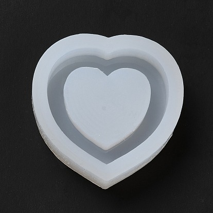 DIY Quicksand Silicone Molds, Resin Casting Molds, for UV Resin, Epoxy Resin Craft Making, Heart