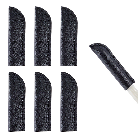 6Защитный чехол для ручки из искусственной кожи, крышка ручки