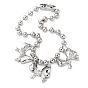 Alloy Ball Chain Bowknot Pendant Necklaces for Women