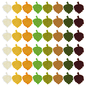 48 шт. 8 цветов компьютерная вышивка ткань термоклеевые заплатки, наклейка на утюг, аксессуары для костюма, аппликация, лист