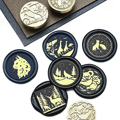 Золотая восковая печать, латунная головка штампа, для приглашений, конверты, подарочная упаковка