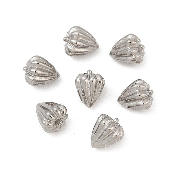 304 из нержавеющей стали бусы, бутон, без отверстия 