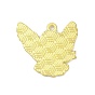 Alloy Enamel Pendants, Golden, Owl/Bird Charm