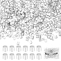 1000 perles à écraser en laiton, Tube
