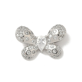 Латунные микро проложить кубического циркония подвески, бабочки прелести