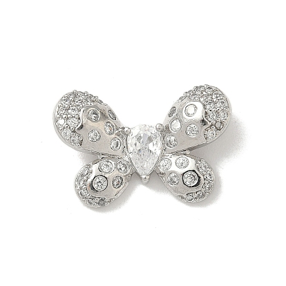 Латунные микро проложить кубического циркония подвески, бабочки прелести