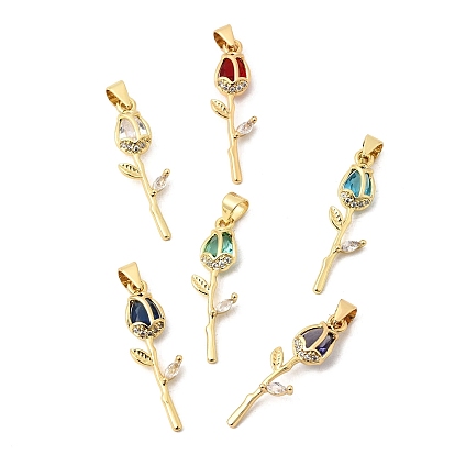 Кулон из циркония, , со стеклом, без кадмия и без свинца, долговечный, стойки покрытие, реальный 18 k позолоченный