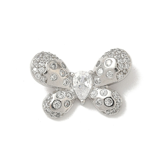 Латунные микро проложить кубического циркония подвески, бабочки прелести