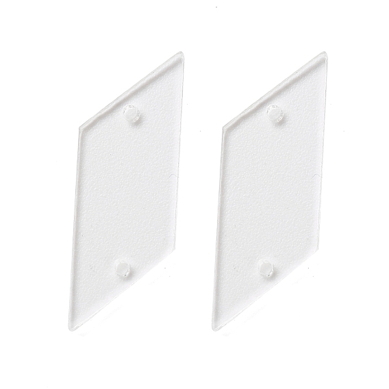 Coser diamantes de imitación de espejo, piezas de acrílico transparente, con agujeros para disfraces vestidos de noche ropa decoración de vestidos de novia