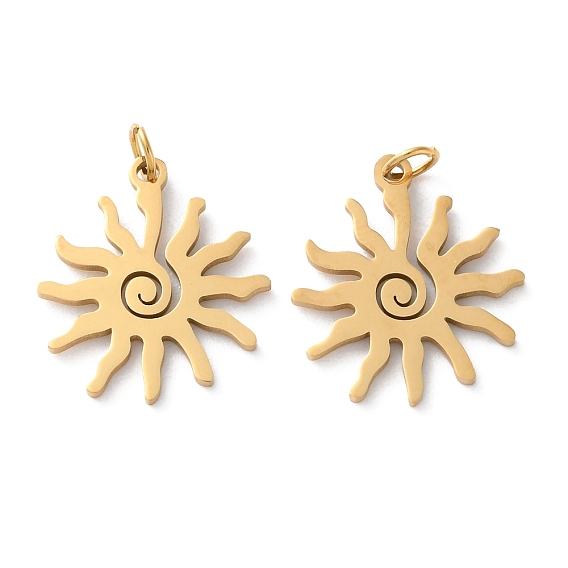 Ионное покрытие (ip) 304 подвески из нержавеющей стали, с целью перехода в кольце, лазерная резка, очарование солнца