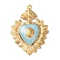 304 Stainless Steel Pendants, with Enamel, Sacred Heart Charms