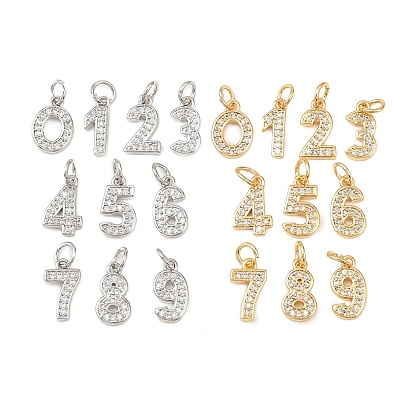 Латунные микропаве прозрачные кубические циркониевые подвески, число, долговечный, без кадмия и без свинца, стойки покрытие, с целью перехода в кольце