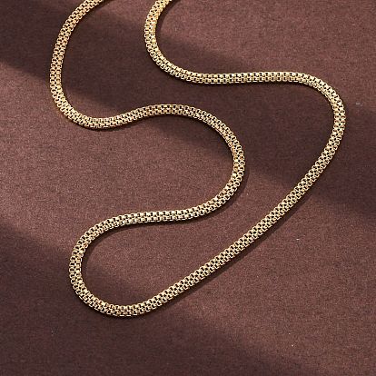 2.5мм 304 ожерелья из нержавеющей стали с двойной коробкой, ионное покрытие (ip)