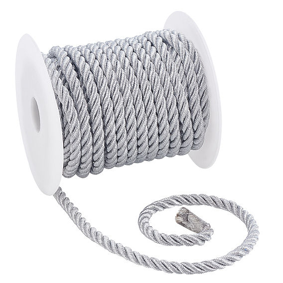 10 ярдов 3-слойные полиэфирные шнуры круглой кручености, для изготовления ручек для сумок