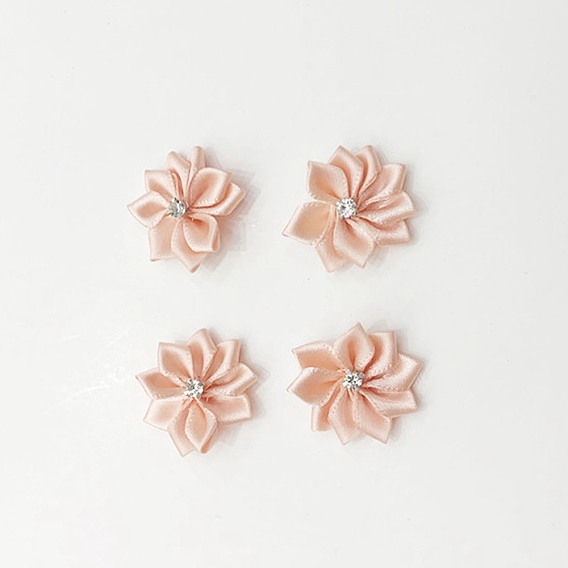 Стразы из полиэстера, цветы для аппликаций на свадьбу своими руками