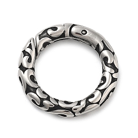 304 пружинные кольца из нержавеющей стали, кольцо с узором, для изготовления кожаных браслетов