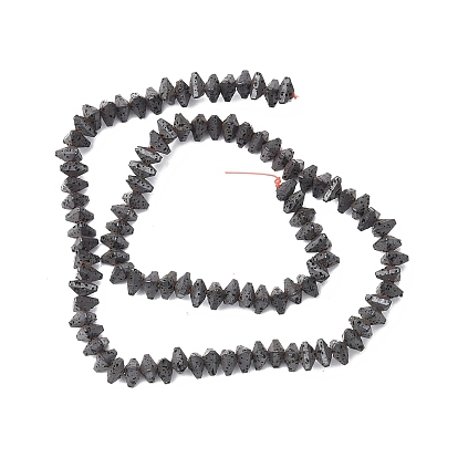 Natural Lava Rock Beads Strands, Triangle