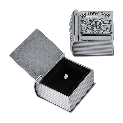 Памятные шкатулки с гравировкой первого завитка и первого зуба, контейнеры для хранения детских зубов, античное серебро