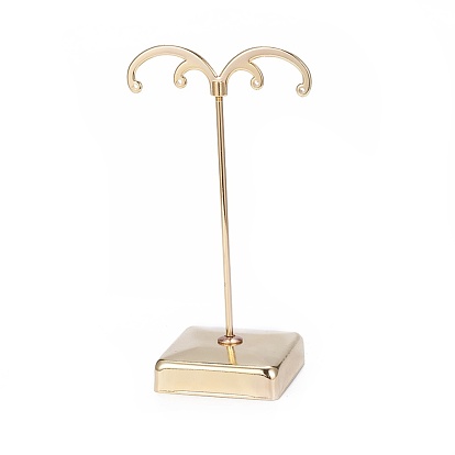 Дисплеев железа серьги, дисплей ювелирных изделий стойки, ювелирные изделия стенд дерево