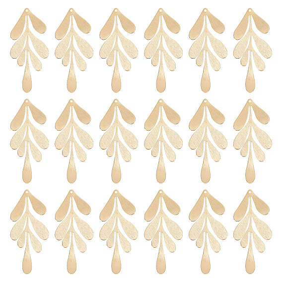 Латунные большие кулоны, без никеля , лист