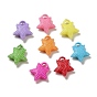 Opaque Acrylic Pendants, Craft Style, Flower