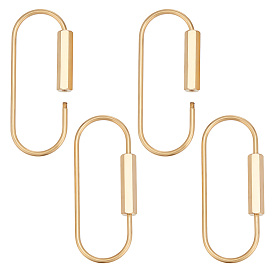 4 латунные винтовые застежки, золотые