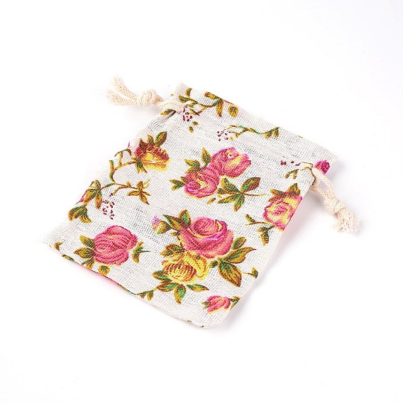 Сумка для рукоделия из поликоттона с кулиской, на день рождения валентинки свадьба упаковка конфет