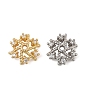 Колпачки для бусин из прозрачного кубического циркония из латуни, цветок