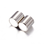 Column 304 Stainless Steel Magnetic Clasps with Glue-in Ends