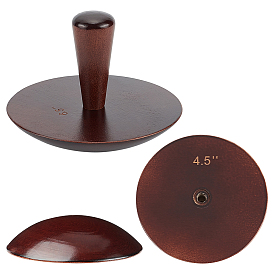 Juego de yunques de madera con forma de hongo, herramienta de tapa cerámica