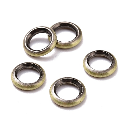 European Style Brass Beads, Large Hole Beads, Cadmium Free & Lead Free, Ring