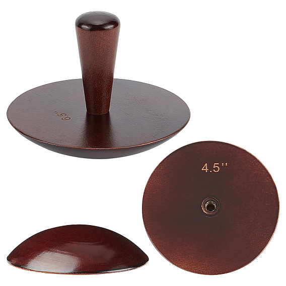 Wood Mushroom Anvil Set, Ceramic Top Tool
