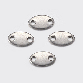 201 Stainless Steel Chain Tabs, Chain Extender Connectors, Oval