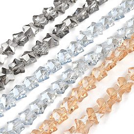 Гальванизируйте прозрачное стекло бисер нитей, звезда, граненые, гальваническое покрытие