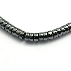 Grade AA Non-magnetic Synthetic Hematite Beads Strands, Heishi Beads, Flat Round/Disc