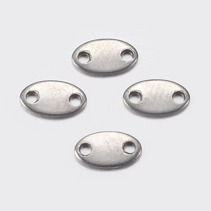 201 Stainless Steel Chain Tabs, Chain Extender Connectors, Oval