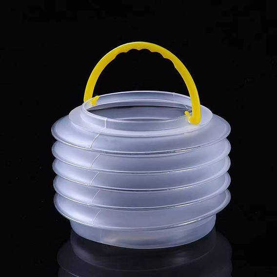 Пластиковые складные ведра для мытья щеток, с губкой и ручкой, принадлежности для рисования и рисования