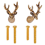 Brass Drawer Cabinets Handles, with Screw, Antique Golden & Golden