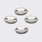 201 Stainless Steel Chain Tabs, Chain Extender Connectors, Oval