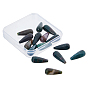1 brins de perles d'agate indienne naturelle, larme