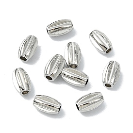 SHEGRACE Brass Beads, Barrel, Cadmium Free & Nickel Free & Lead Free, Long-Lasting Plated