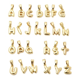 Латунные подвески в виде букв, без свинца и без кадмия, долговечный, реальный 18 k позолоченный